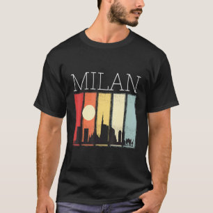 Italien Skyline Sonnenaufgang mit Mailänder Dom De T-Shirt