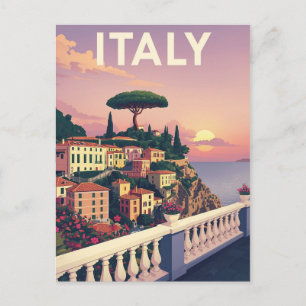 Italien Sonnenuntergang Küstenort Reise Postkarte