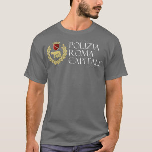 Italien Stadt Rom Polizeipolizei Roma Hauptstadt T-Shirt