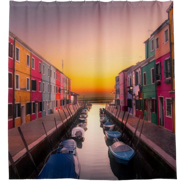 Italien Stadtbild Duschvorhang (Vorderseite)