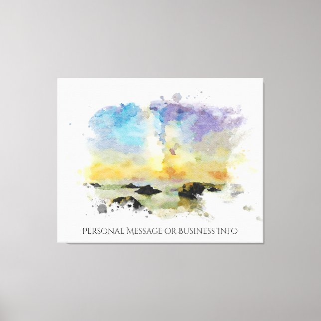 *~ Italien Strand Spiaggia delle cannelle AP12 Ita Leinwanddruck (Vorderseite)