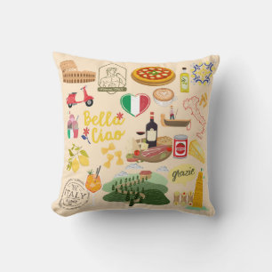 Italien-Symbole Kissen
