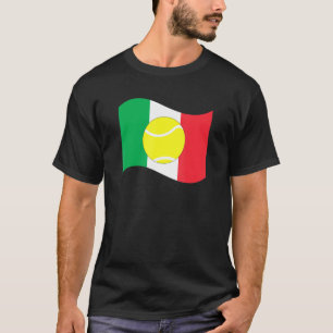 Italien Tennis Ball Grafische Country Flag Pride S T-Shirt