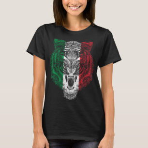 Italien Tiger Italienische Flagge Tiger T-Shirt