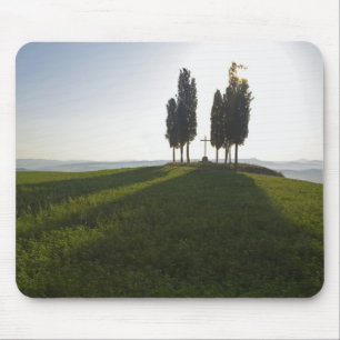 Italien, Toskana, Cypress Trees in der Toskana mit Mousepad