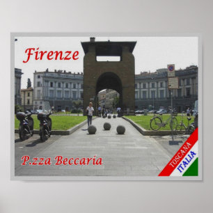 Italien - Toskana - Florenz - Piazza Beccaria - Poster