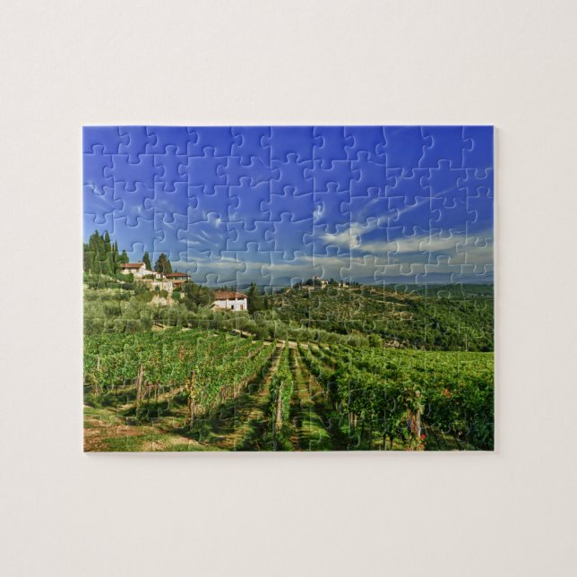 Italien, Toskana, Greve. Die Weinberge von Puzzle (Horizontal)