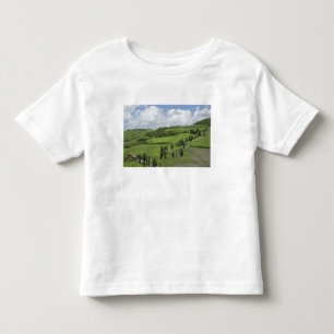 Italien, Toskana. La Foce. Eine gekrümmte Straße w Kleinkind T-shirt