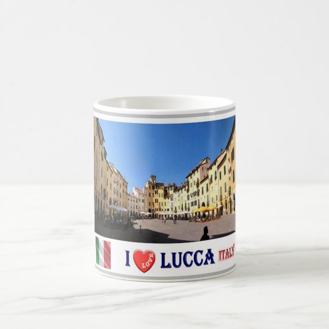 Italien - Toskana - Lucca - I Liebe - Kaffeetasse (Mittel)