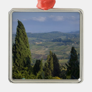 Italien, Toskana, Montepulciano. Blick auf die Silbernes Ornament