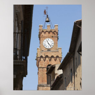 Italien. Toskana. Pienza. 2 Poster