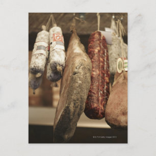 Italien, Toskana, Pienza, Auswahl des lokalen Schi Postkarte