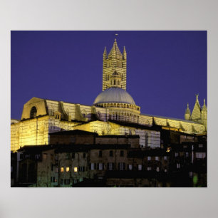 Italien, Toskana, Siena. 13. Jahrhundert Poster
