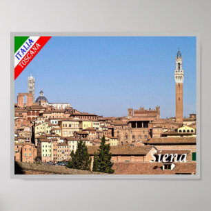 Italien - Toskana - Siena - Poster