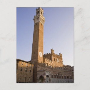 Italien, Toskana, Siena. Torre del Mangia Postkarte