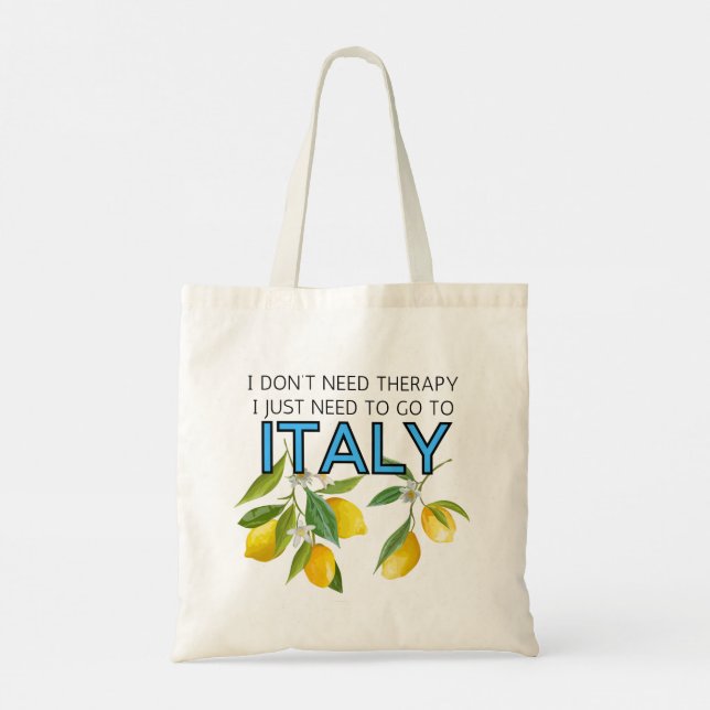 Italien Tote Bag, Tragetasche (Rückseite)
