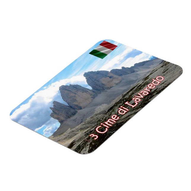 Italien - Trentino Südtirol - Drei Gipfel Magnet (Linke Seite)