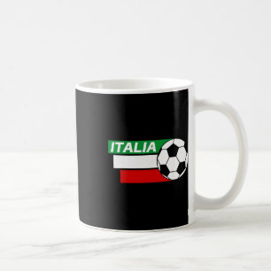 Italien Trikot. Italienische Flaggenfarben Fußball Kaffeetasse