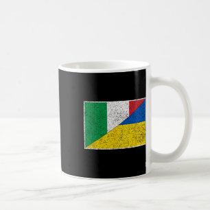 Italien Ukraine-Flagge Italienische Ukrainische Un Kaffeetasse