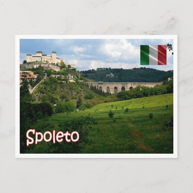 Italien - Umbrien - Spoleto - Postkarte (Vorderseite)