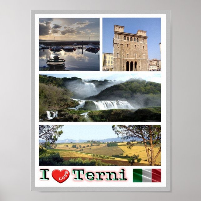 Italien - Umbrien - Terni - I Liebe - Poster (Vorne)