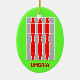 Italien- - Umbrien-Weihnachtsverzierung Keramikornament