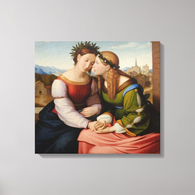 Italien und Deutschland (Italien und Deutschland a Leinwanddruck (Vorderseite)