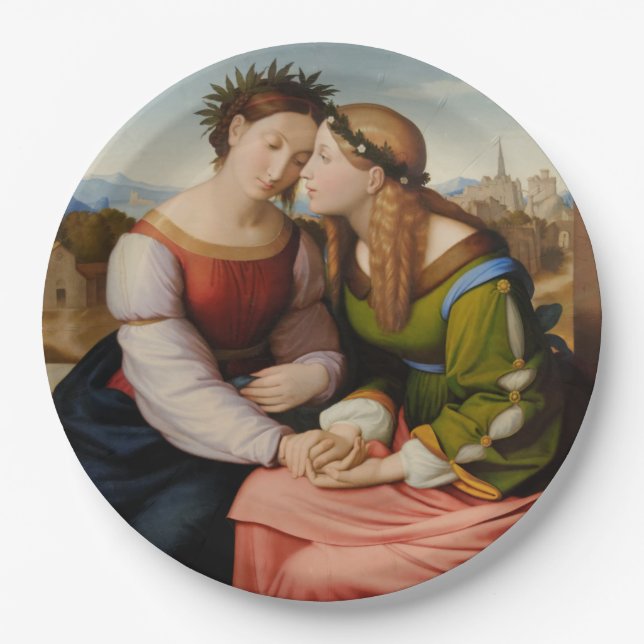 Italien und Deutschland (Italien und Deutschland a Pappteller (Vorderseite)