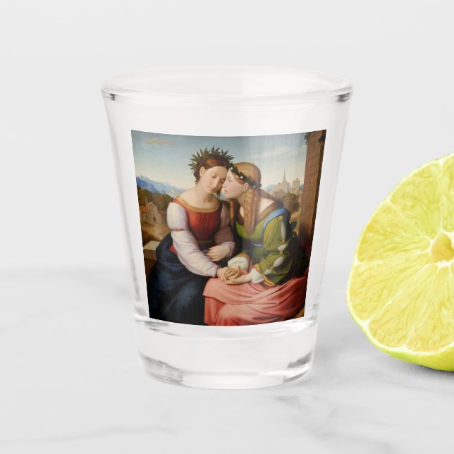 Italien und Deutschland (Italien und Deutschland a Schnapsglas (Vorderseite)