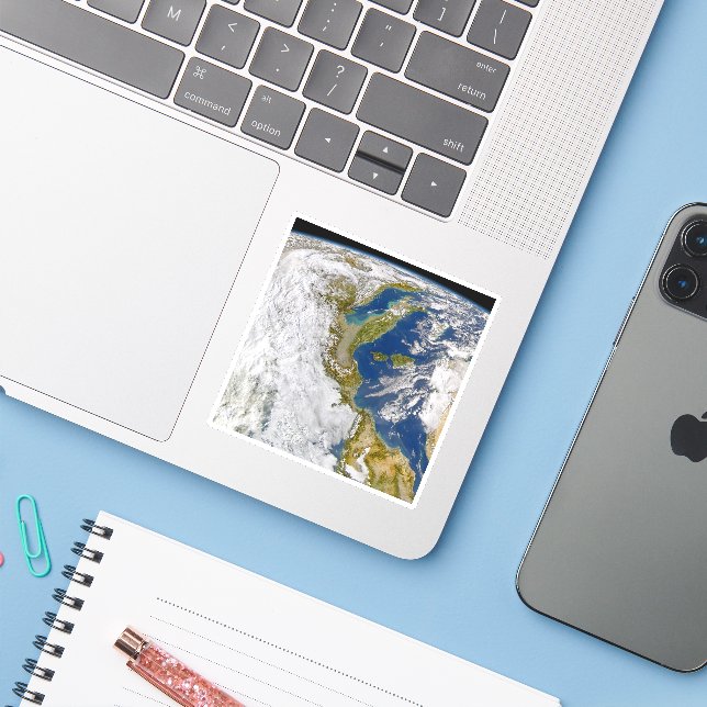 Italien und die Adria. Aufkleber (Laptop mit iPhone)