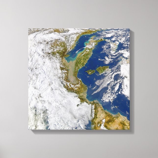 Italien und die Adria. Leinwanddruck (Vorderseite)