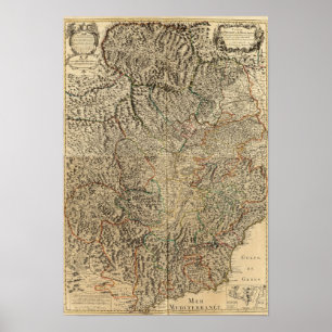 Italien und Frankreich Poster