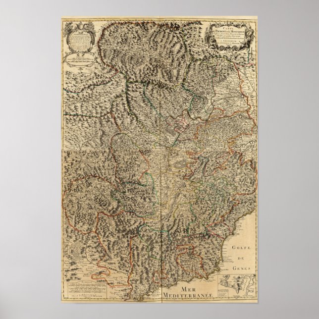 Italien und Frankreich Poster (Vorne)