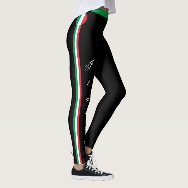 Italien und Italien Flag Mode, Reise-/Sportfans Leggings (Rechts)