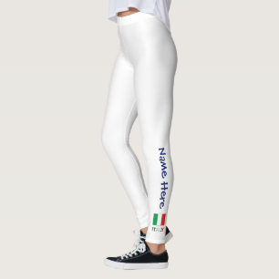 Italien und italienische Flagge mit Ihrem Namen Leggings