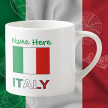 Italien und Italienisches Flag Green Personalisier