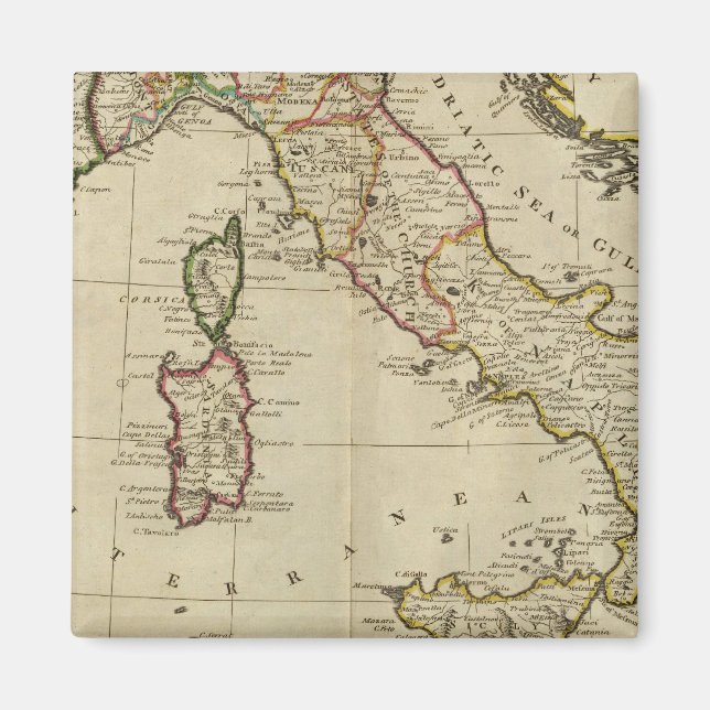 Italien und Sardinien Magnet (Vorne)