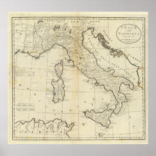 Italien und Sardinien Poster
