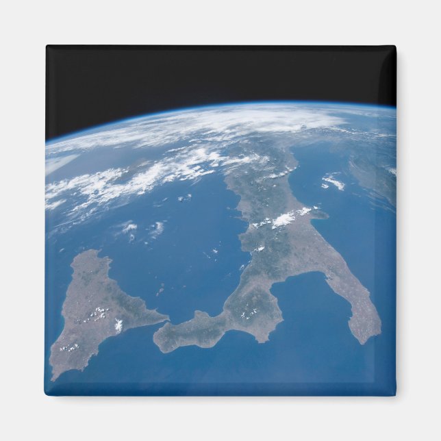 Italien und seine Insel Sizilien. Magnet (Vorne)