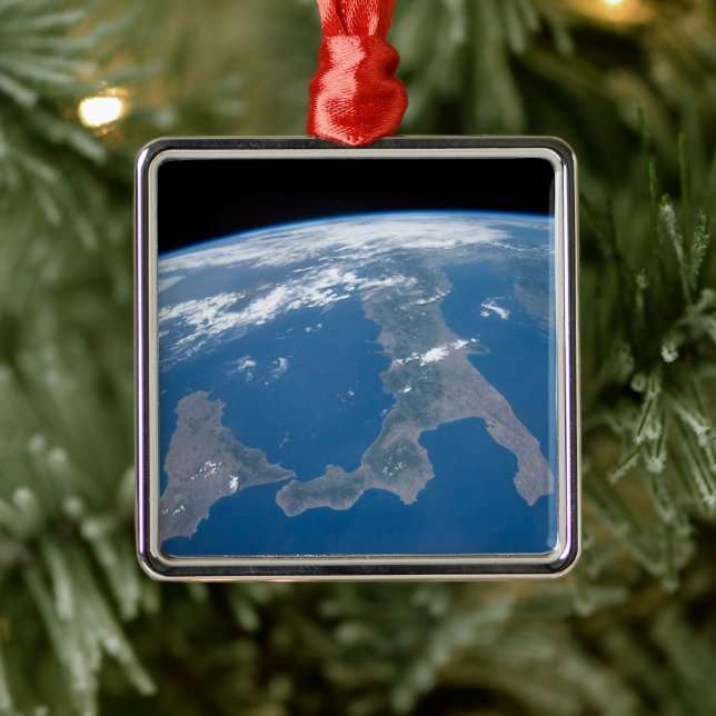 Italien und seine Insel Sizilien. Ornament Aus Metall (Baum)