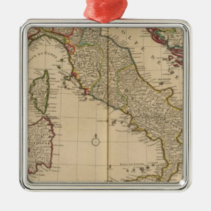 Italien und Slowenien Silbernes Ornament