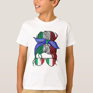Italien: Unordnung mit italienischer Flagge T-Shirt