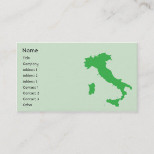 Italien - Unternehmen Visitenkarte