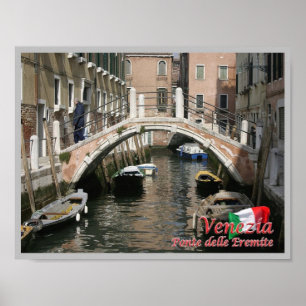 Italien - Venedig - Bridge of the Hermits - Poster