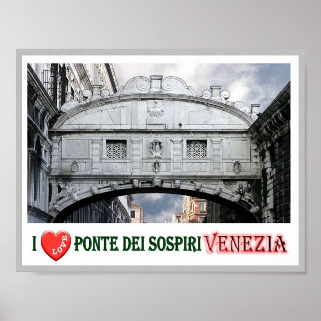 Italien - Venedig - Bridge Palace of Sights - Poster (Vorne)