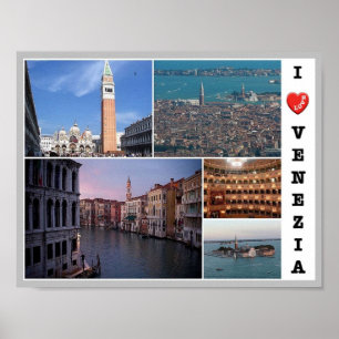 Italien - Venedig - I Liebe - Poster