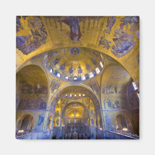 Italien, Venedig. Inneres der St. Marks Kathedrale Magnet