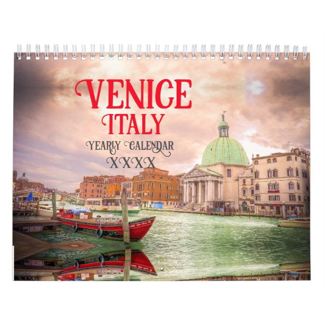 Italien Venedig Landschaften, Städte und Europa Kalender (Titelbild)