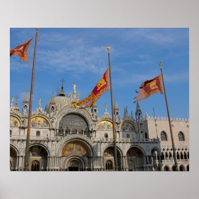 Italien, Venedig, Markusbasilika in St. Mark Poster (Vorne)