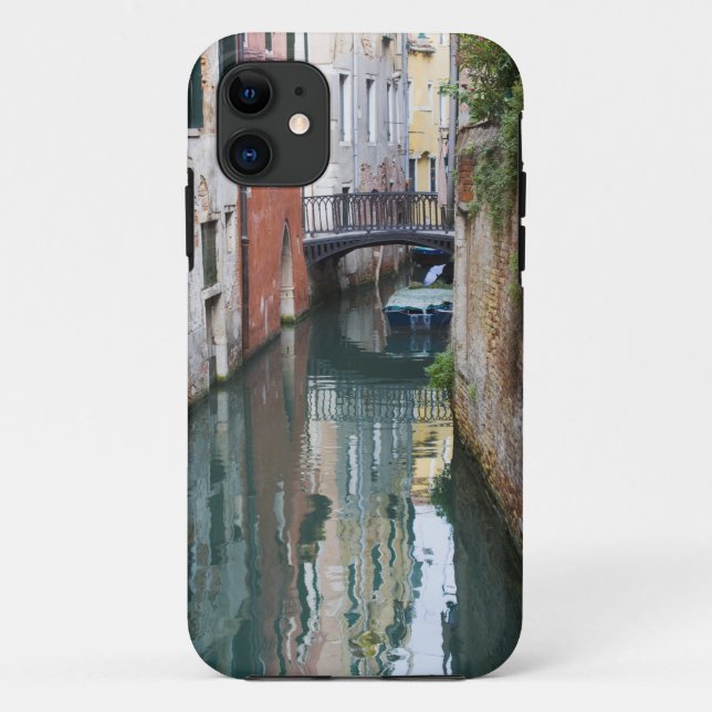 Italien, Venedig, Reflektionen und kleine Brücke Case-Mate iPhone Hülle (Rückseite)